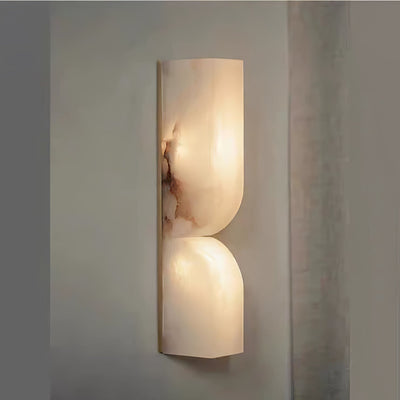 Niveelle Alabaster Rectangular Wall Lamp
