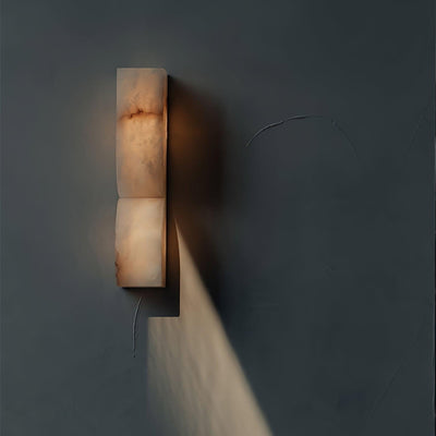 Niveelle Alabaster Rectangular Wall Lamp