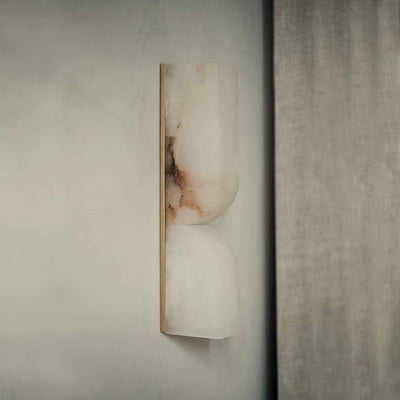 Niveelle Alabaster Rectangular Wall Lamp