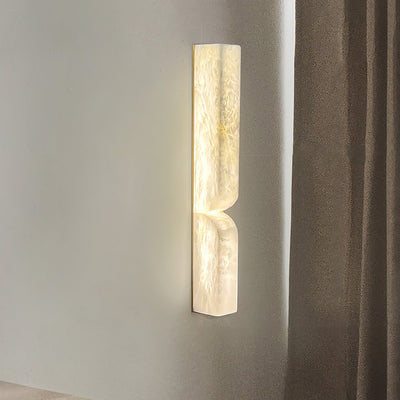 Niveelle Alabaster Rectangular Wall Lamp
