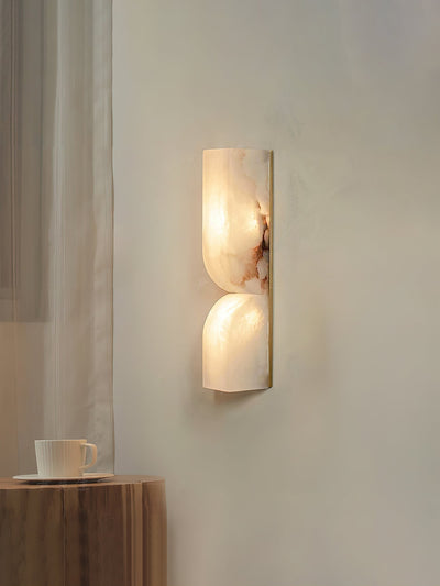 Niveelle Alabaster Rectangular Wall Lamp