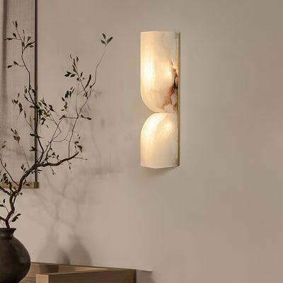Niveelle Alabaster Rectangular Wall Lamp