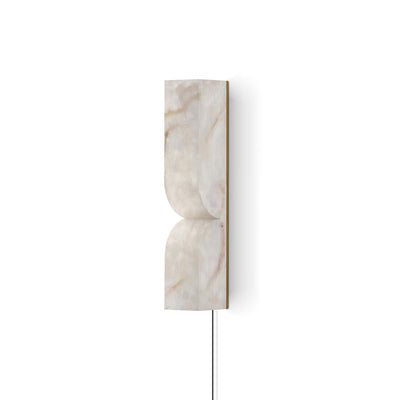 Lena Alabaster Rectangular Plug Wall Lamp