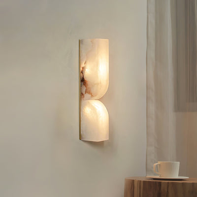 Niveelle Alabaster Rectangular Wall Lamp