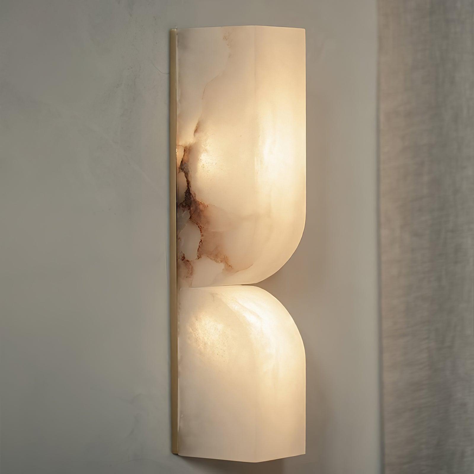 Niveelle Alabaster Rectangular Wall Lamp