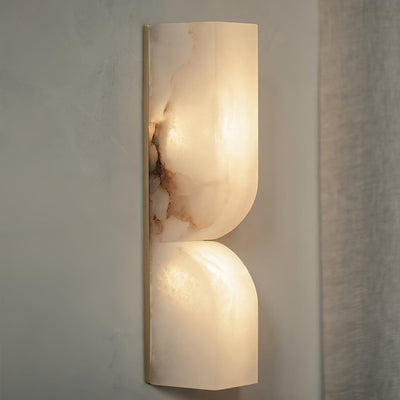 Niveelle Alabaster Rectangular Wall Lamp