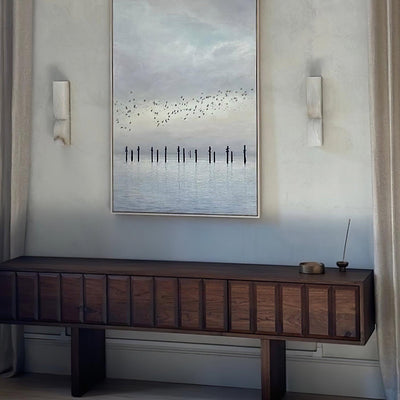 Niveelle Alabaster Rectangular Wall Lamp