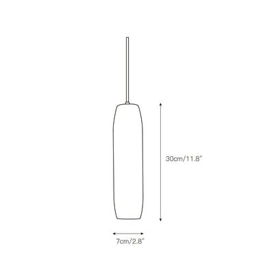 Orven Flute Modern Minimalist Alabaster Pendant Light
