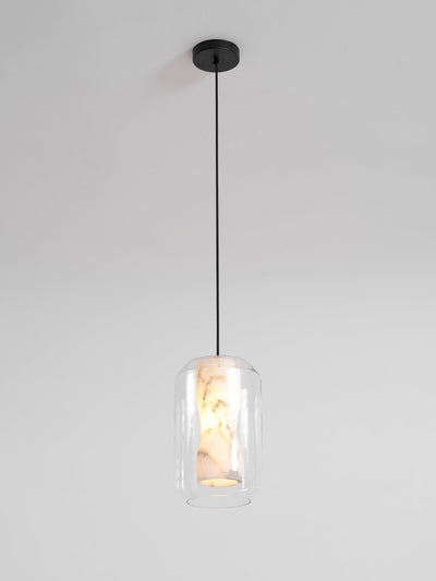 Edenborne Alabaster Glass Cylinder Pendant Light