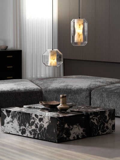 Edenborne Alabaster Glass Cylinder Pendant Light