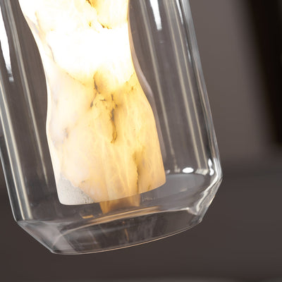 Edenborne Alabaster Glass Cylinder Pendant Light