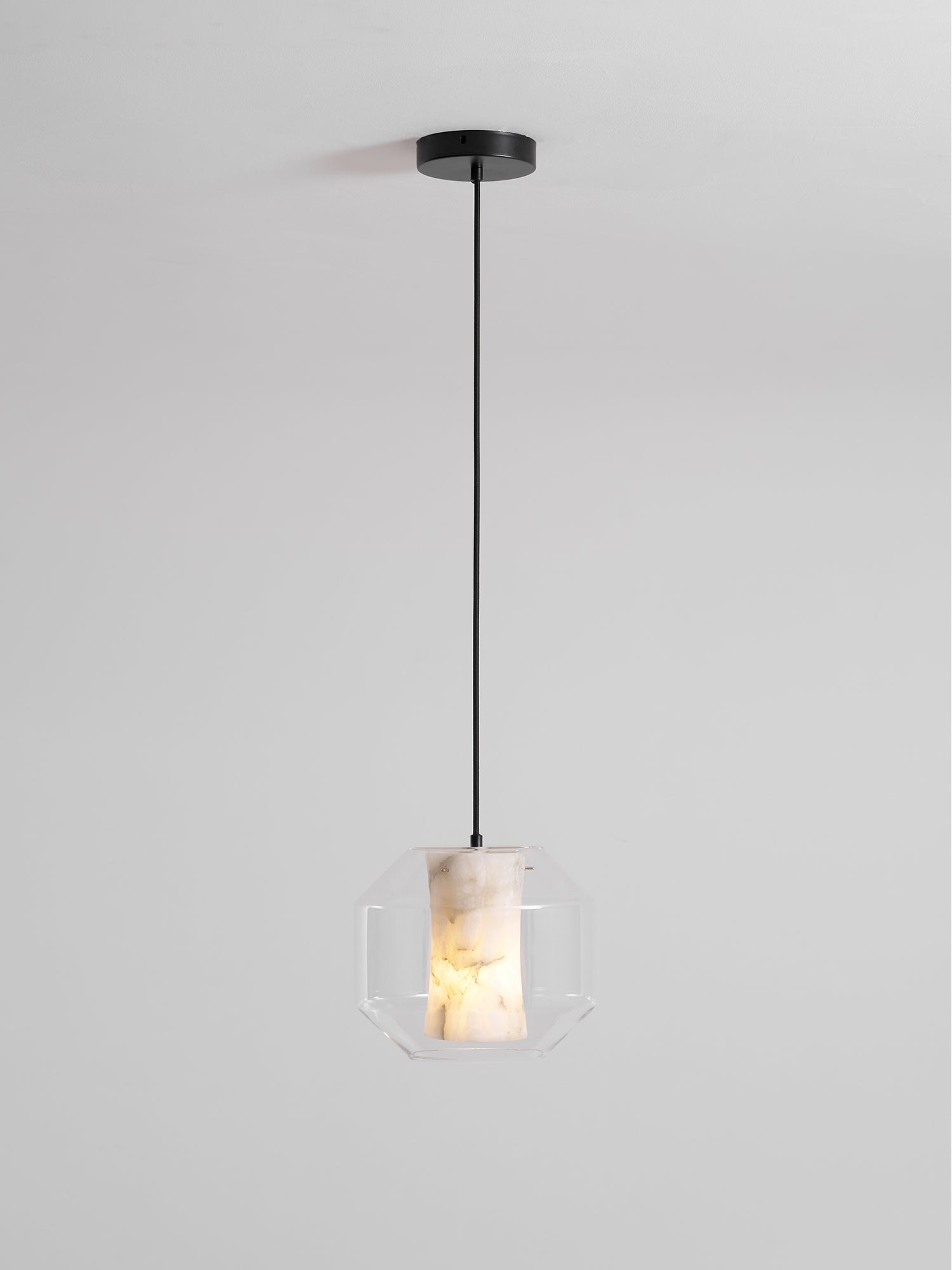Edenborne Alabaster Glass Cylinder Pendant Light