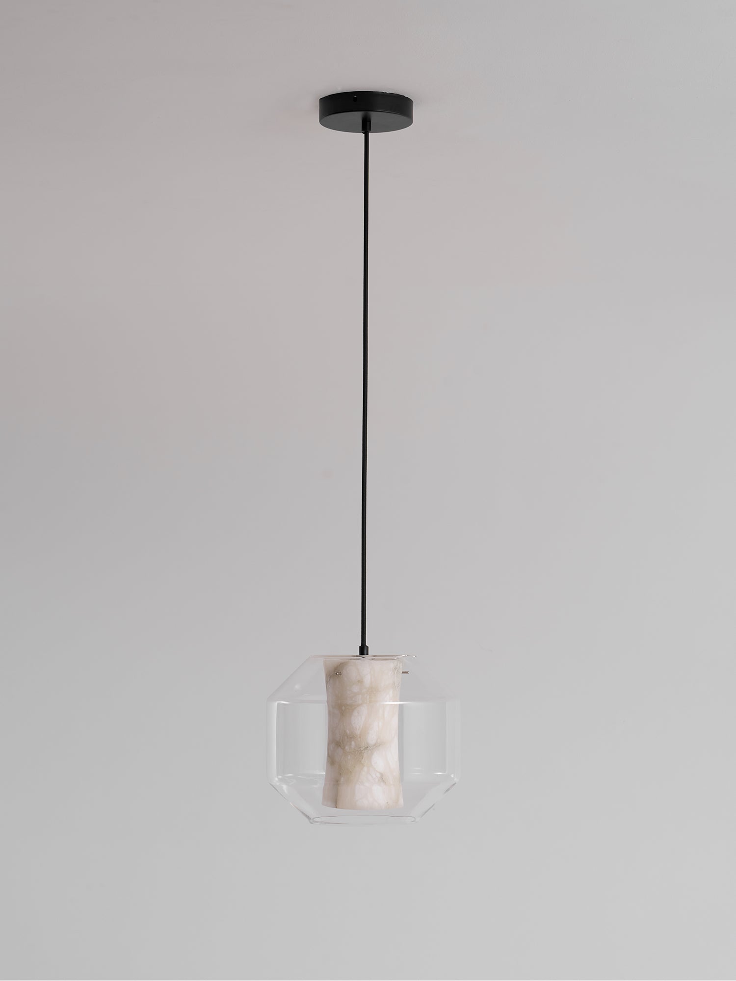 Edenborne Alabaster Glass Cylinder Pendant Light