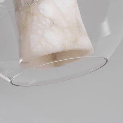 Edenborne Alabaster Glass Cylinder Pendant Light
