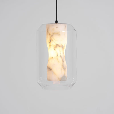 Edenborne Alabaster Glass Cylinder Pendant Light