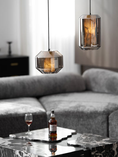 Edenborne Alabaster Glass Cylinder Pendant Light