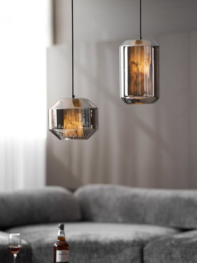 Edenborne Alabaster Glass Cylinder Pendant Light