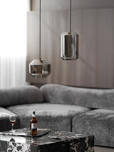 Edenborne Alabaster Glass Cylinder Pendant Light
