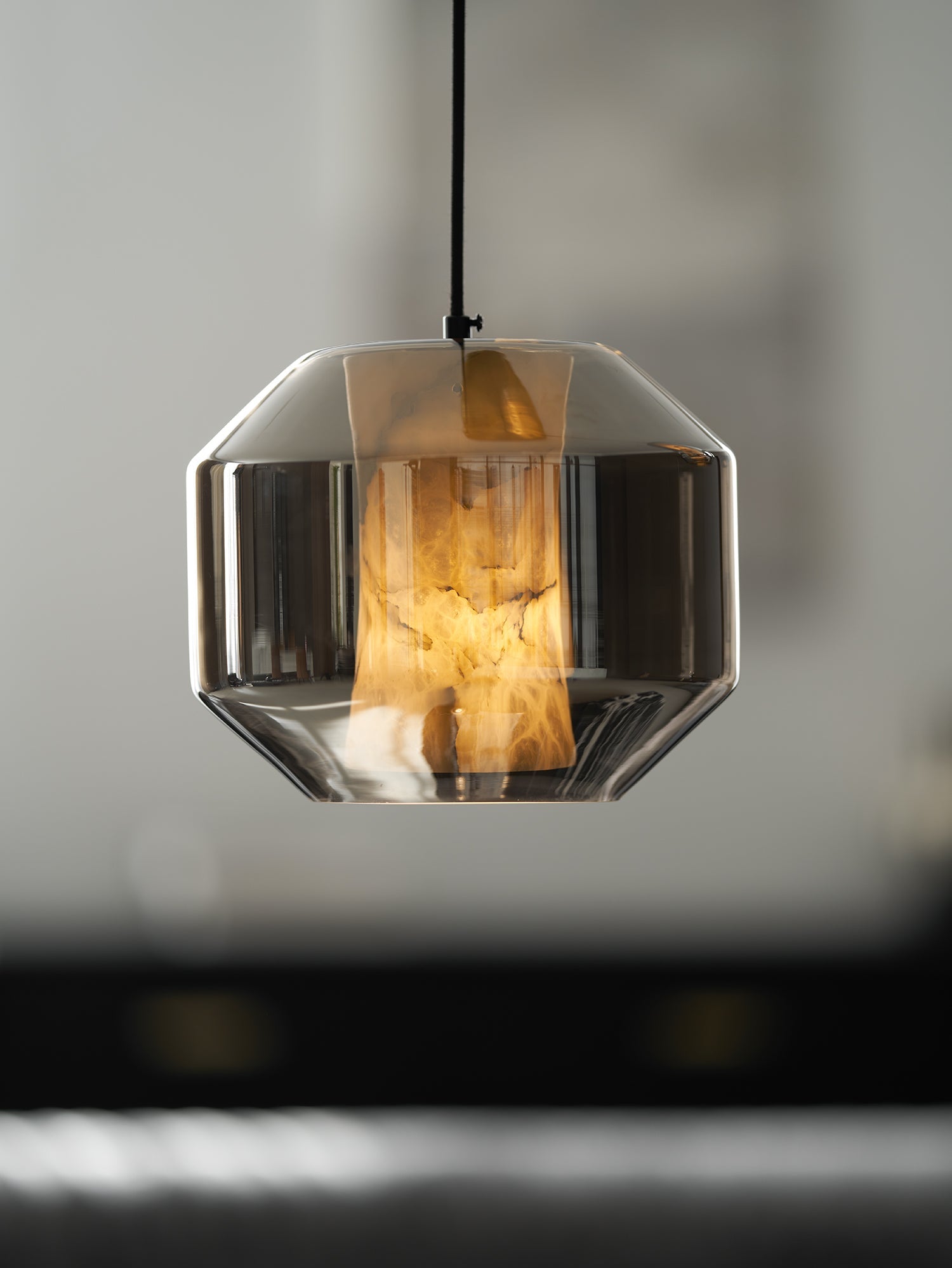 Edenborne Alabaster Glass Cylinder Pendant Light