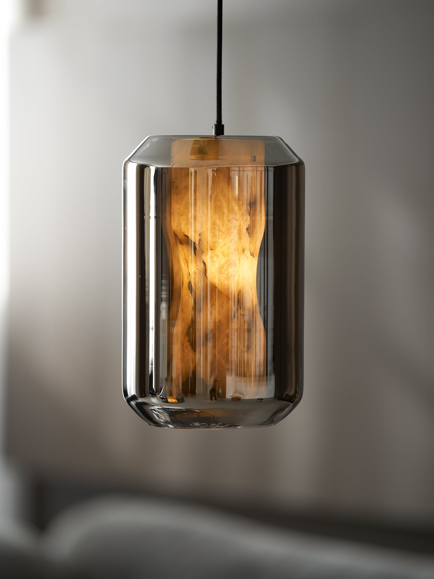Edenborne Alabaster Glass Cylinder Pendant Light
