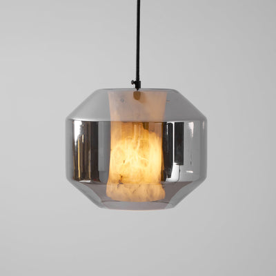 Edenborne Alabaster Glass Cylinder Pendant Light