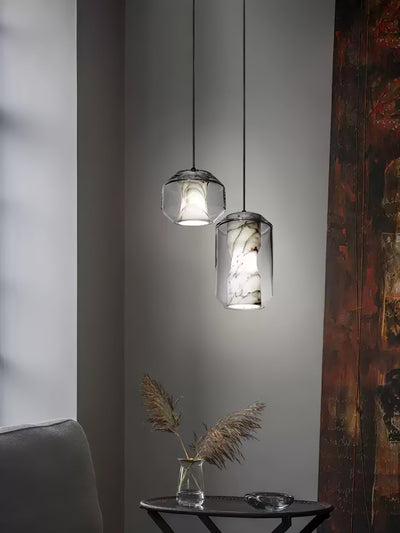 Edenborne Alabaster Glass Cylinder Pendant Light