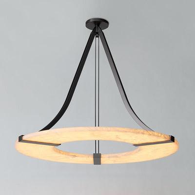 Faelor Alabaster Ring Pendant Light