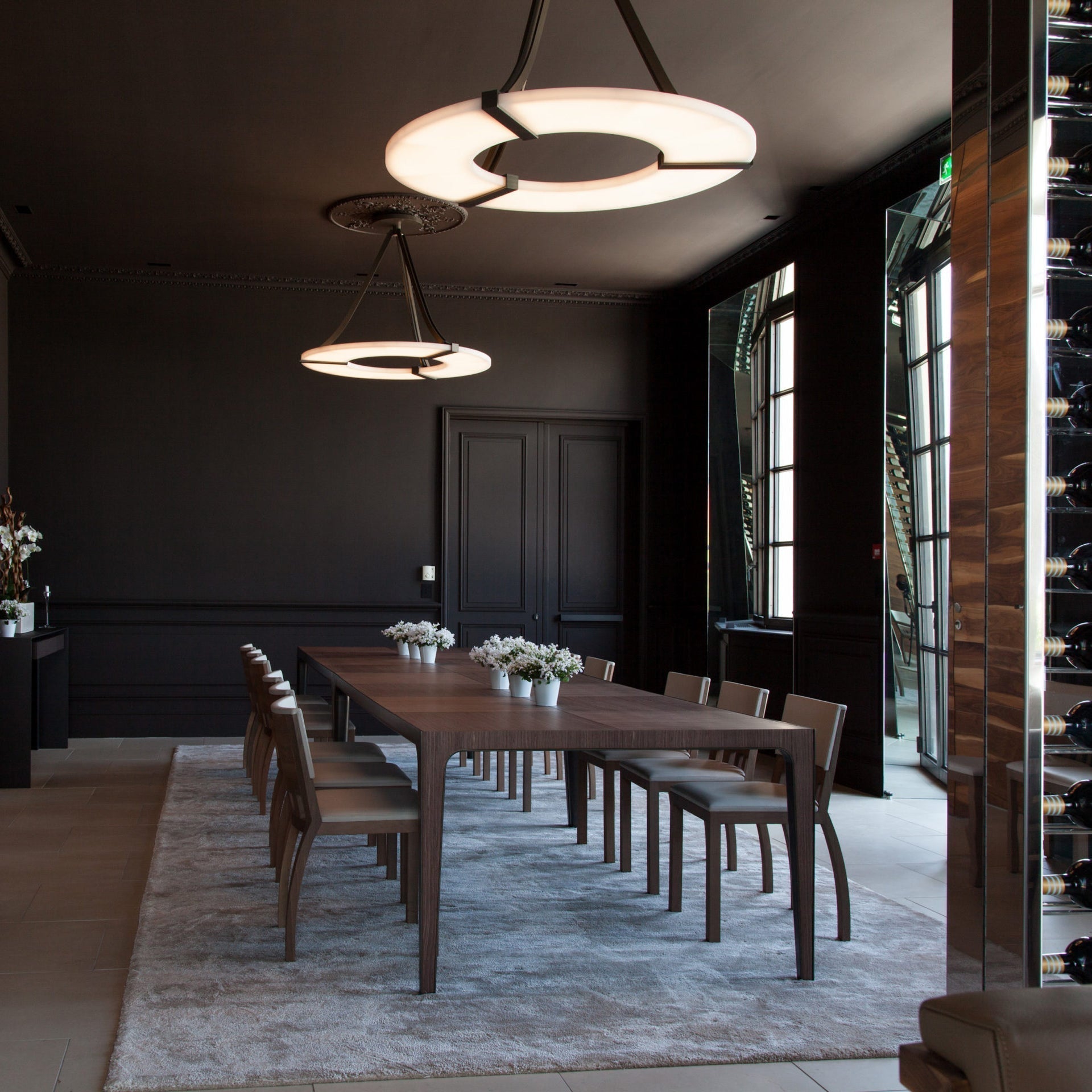 Faelor Alabaster Ring Pendant Light