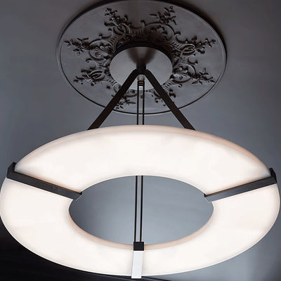 Faelor Alabaster Ring Pendant Light