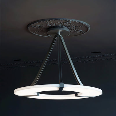 Faelor Alabaster Ring Pendant Light