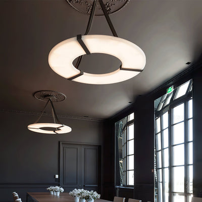 Faelor Alabaster Ring Pendant Light