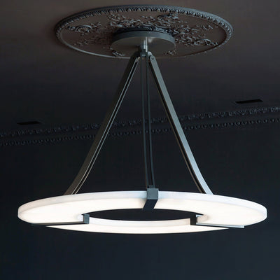 Faelor Alabaster Ring Pendant Light