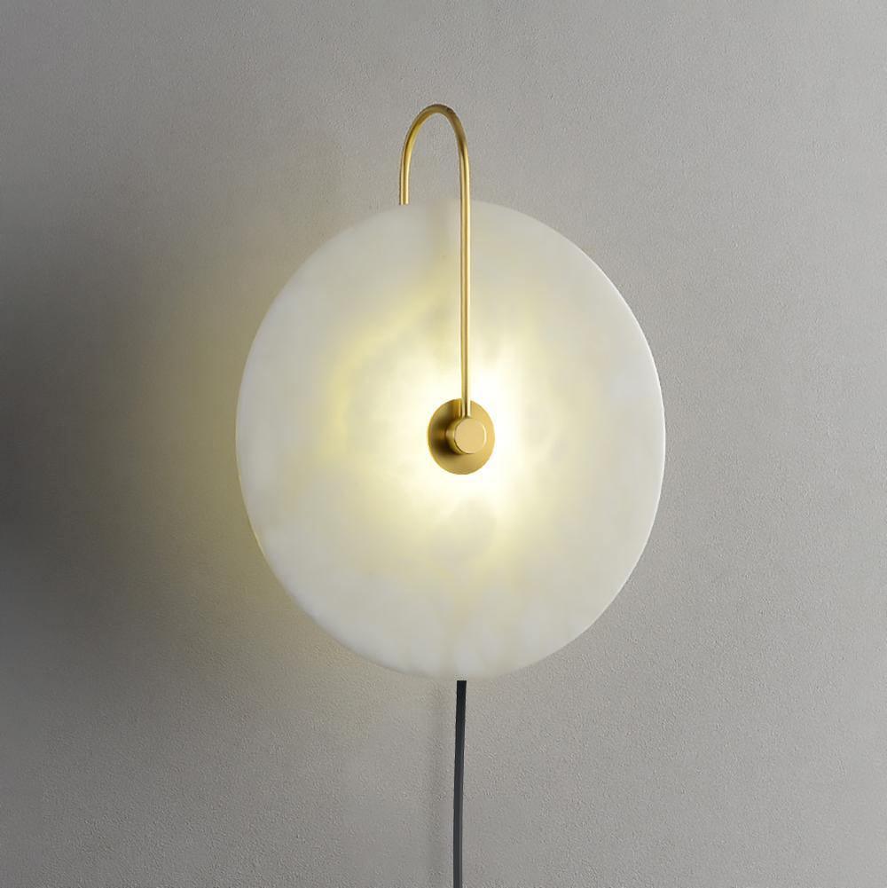 Ceraeyra Alabaster Globe Wall Light - Neutral Decor