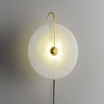 Ceraeyra Alabaster Globe Wall Light - Neutral Decor