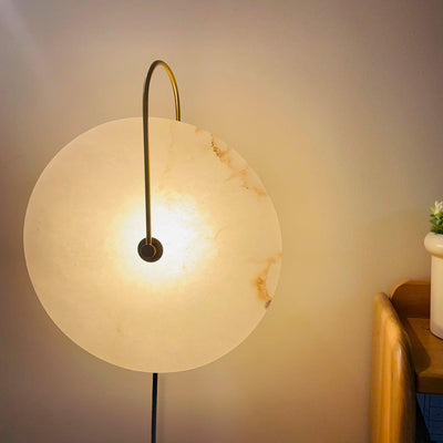 Ceraeyra Alabaster Globe Wall Light - Neutral Decor