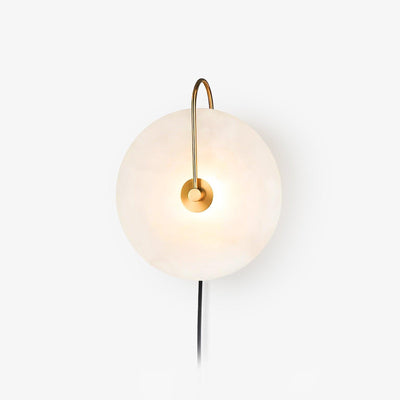 Ceraeyra Alabaster Globe Wall Light - Neutral Decor