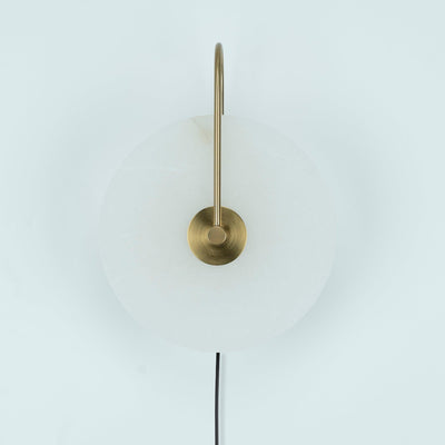 Ceraeyra Alabaster Globe Wall Light - Neutral Decor