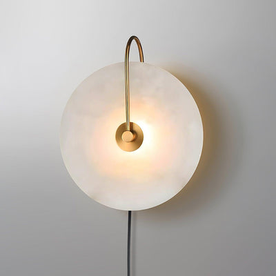 Ceraeyra Alabaster Globe Wall Light - Neutral Decor