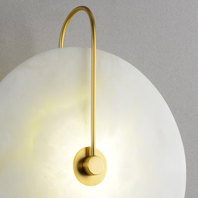 Ceraeyra Alabaster Globe Wall Light - Neutral Decor