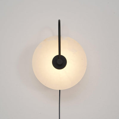 Ceraeyra Alabaster Globe Wall Light - Neutral Decor