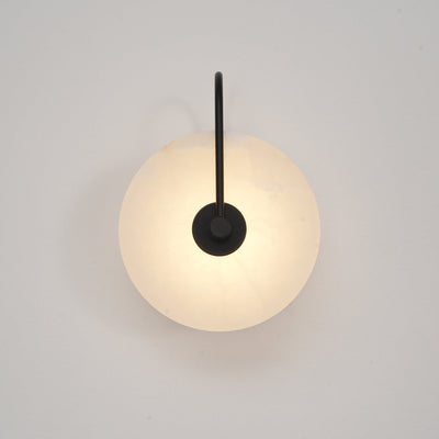 Albeenne Alabaster Globe Wall Lamp