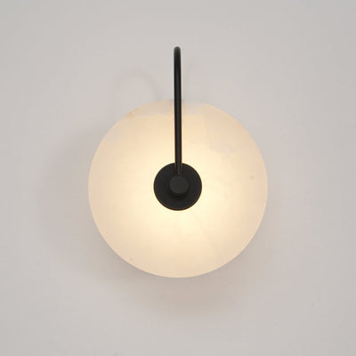 Albeenne Alabaster Globe Wall Lamp