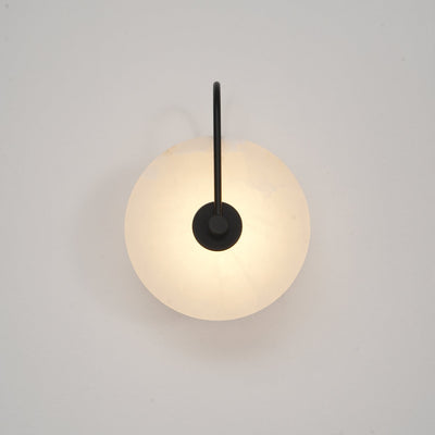 Albeenne Alabaster Globe Wall Lamp