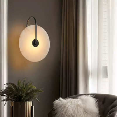 Ceraeyra Alabaster Globe Wall Light - Neutral Decor