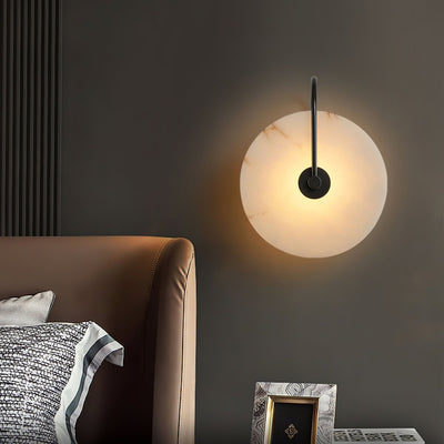 Albeenne Alabaster Globe Wall Lamp