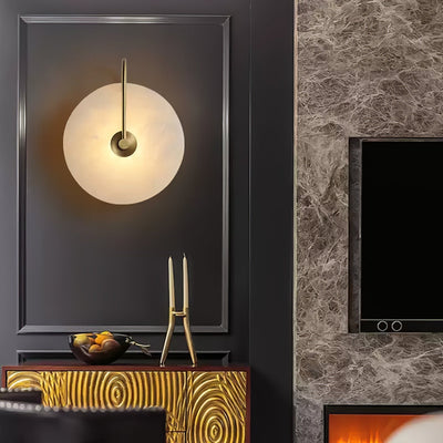 Ceraeyra Alabaster Globe Wall Light - Neutral Decor