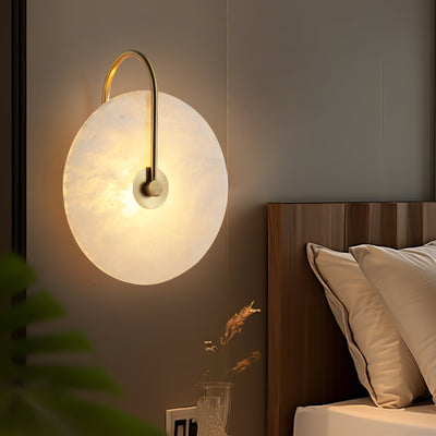Ceraeyra Alabaster Globe Wall Light - Neutral Decor