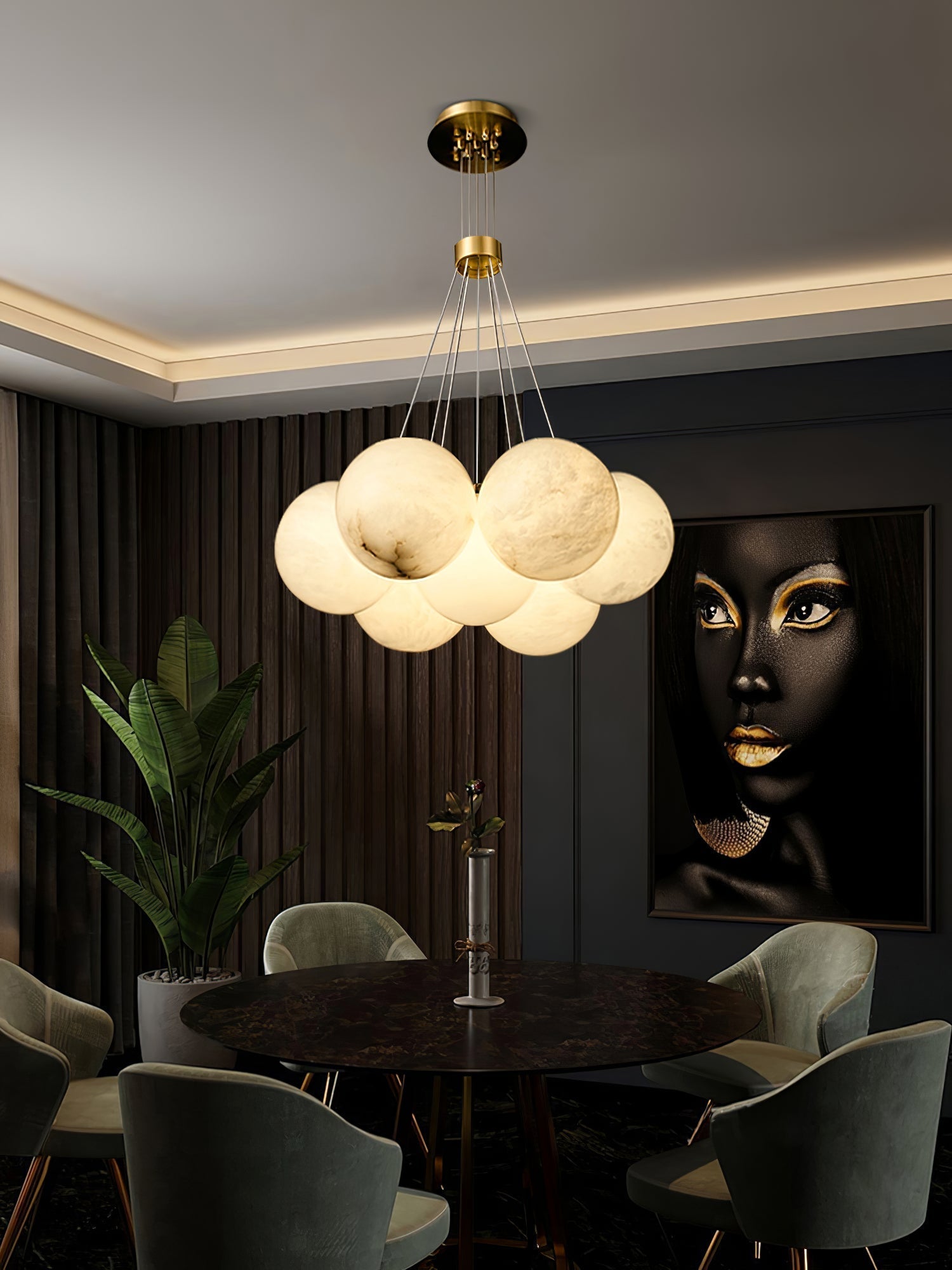 Cyrel Alabaster Chandelier