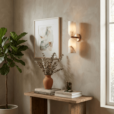 Silverstead Alabaster Nexus Indoor Wall Light