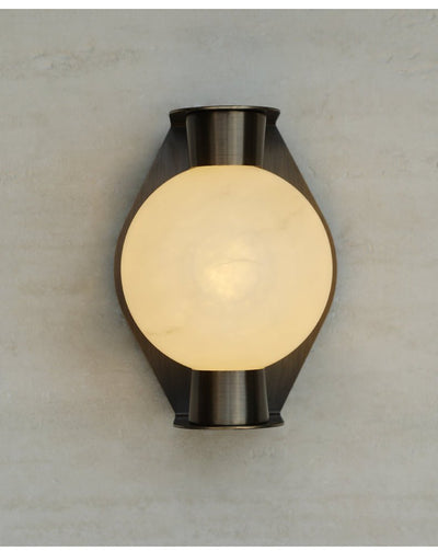 Caldrien Alabaster Orb Alabaster Sconce